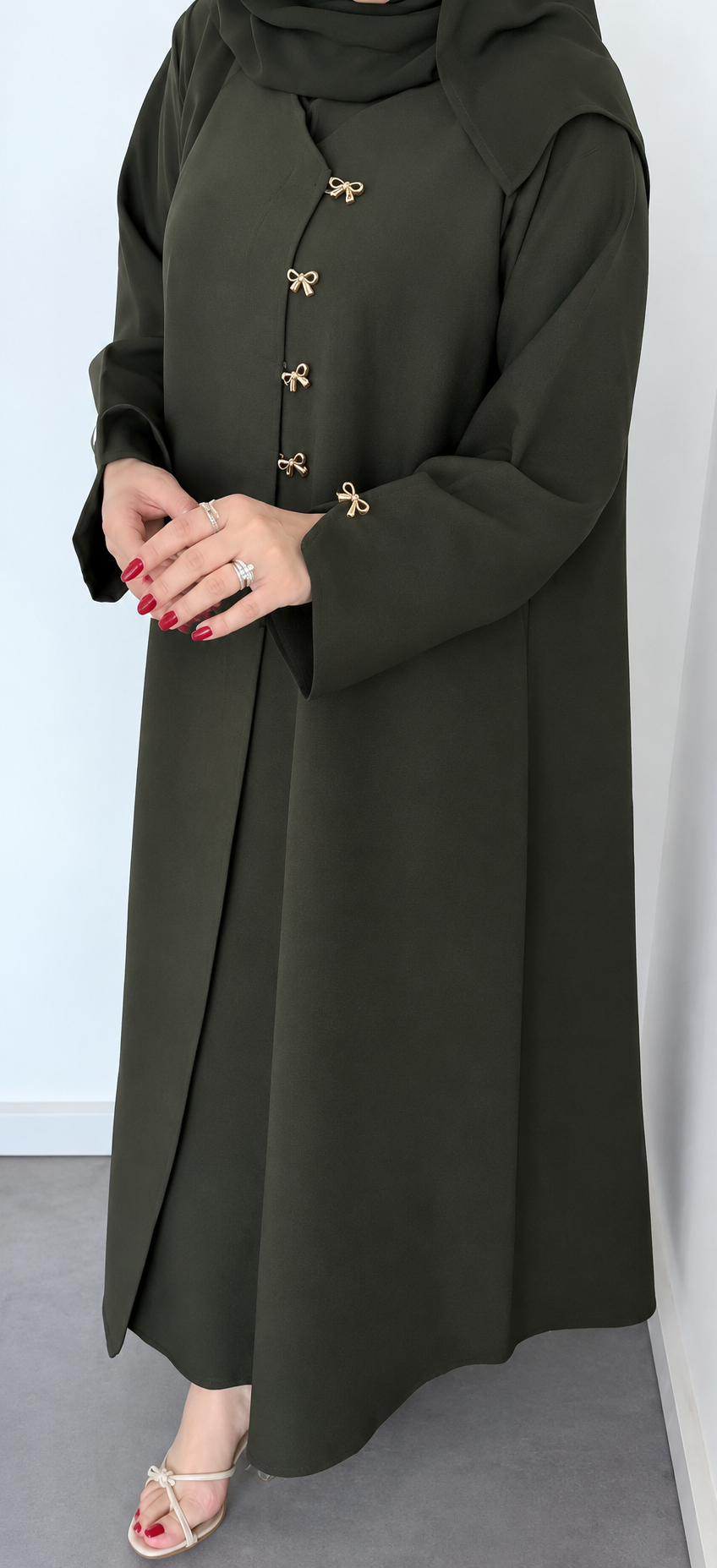 Premium Dubai Nida Silk Abaya with Matching Hijab