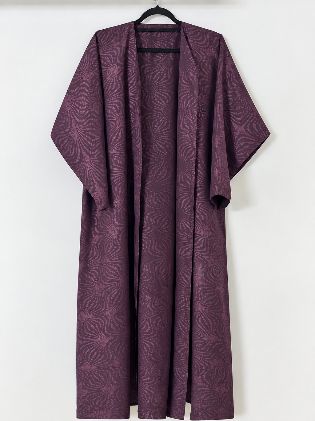 Premium Dark Teal Tailored Blazer Abaya with Matching Hijab Set