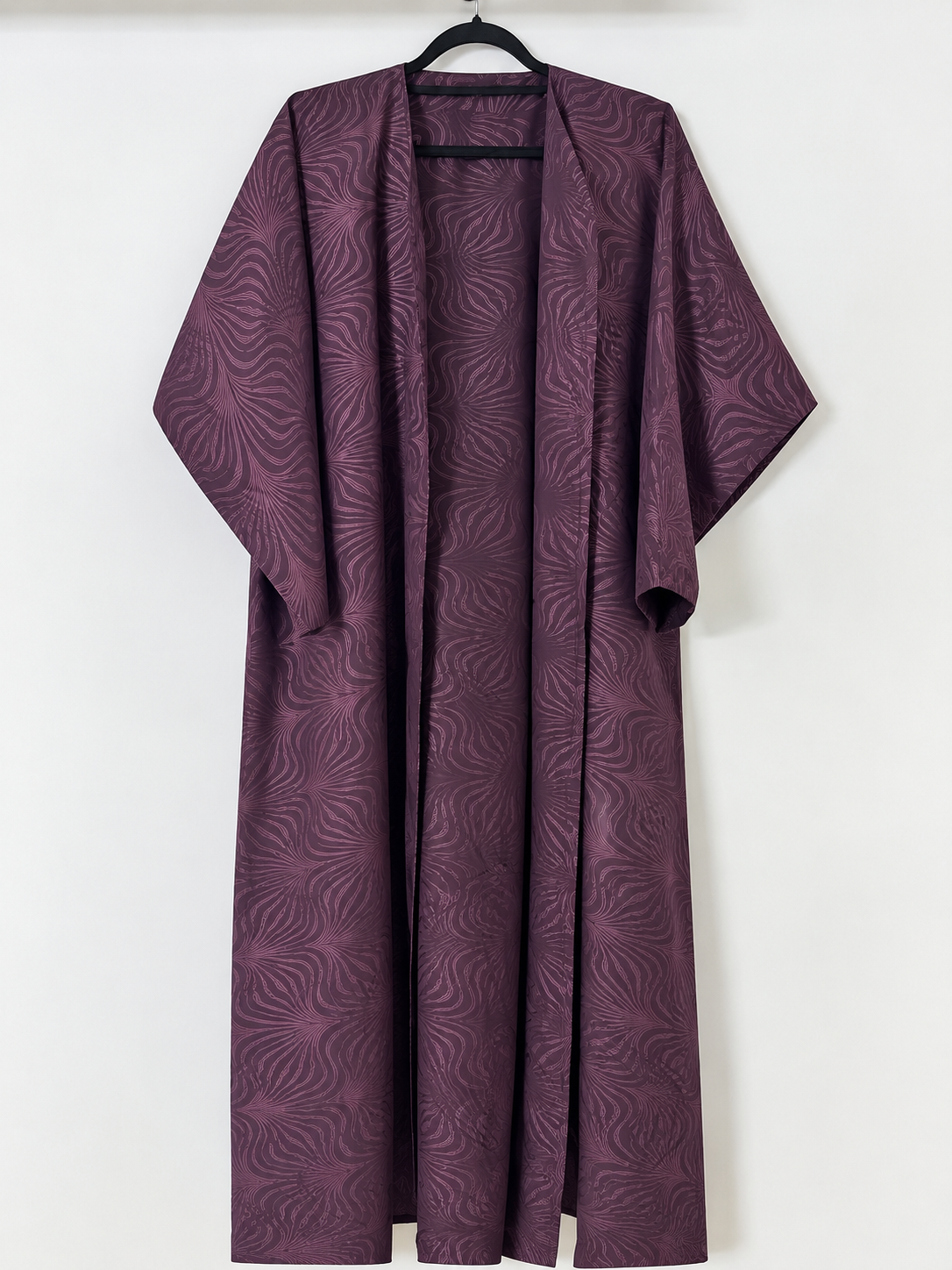 Premium Dark Teal Tailored Blazer Abaya with Matching Hijab Set